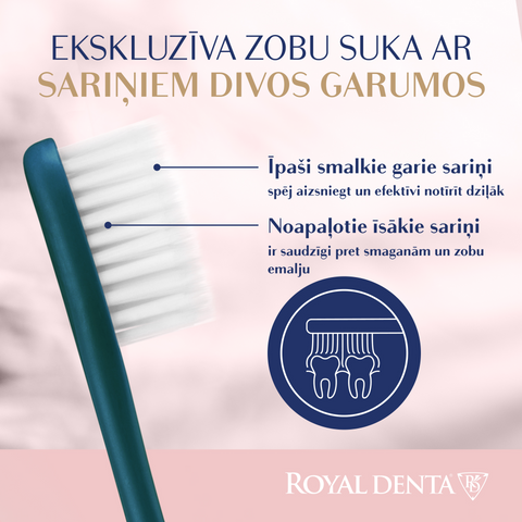 ROYAL DENTA Silver Super Soft — īpaši mīksta zobu birste, 1 vienība