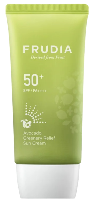 FRUDIA Avokado Greenery Relief SPF 50+ PA++++ saules aizsargkrēms 50 g