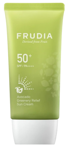 FRUDIA Avokado Greenery Relief SPF 50+ PA++++ saules aizsargkrēms 50 g