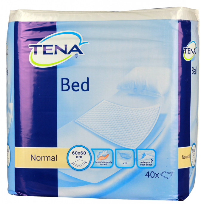 Absorbējošie palagi TENA Bed Normal 60x60 cm, 40 gab.