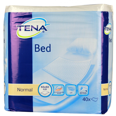 Absorbējošie palagi TENA Bed Normal 60x60 cm, 40 gab.