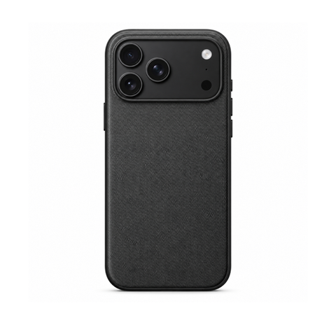 iPhone 18 Pro Max / 17 Pro Max Woven Stila Vāciņš, Melns