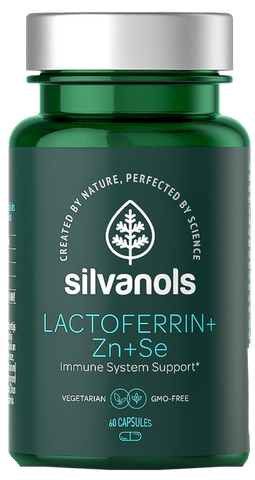 SILVANOLS Premium Zn+Se un Lactoferrin kapsulas – 60 gab.