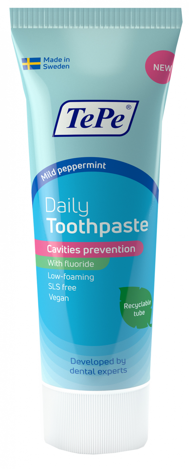 Piparmētru zobu pasta TePe Daily ikdienai, 75 ml