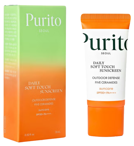 PURITO Daily Soft Touch SPF50+ saules aizsarglīdzeklis, 15 ml