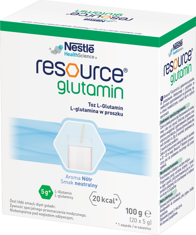 NESTLE Resource Glutamin, 20 paciņas po 5 g