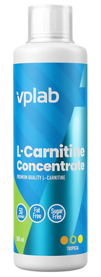 VPLAB L-karnitīns ar tropisku augļu aromātu – 500 ml koncentrāts