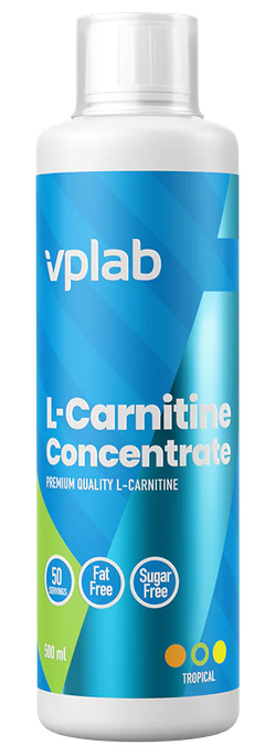 VPLAB L-karnitīns ar tropisku augļu aromātu – 500 ml koncentrāts
