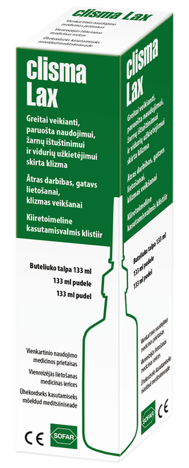 Klizma CLISMA-LAX 133 ml (1 pudele)