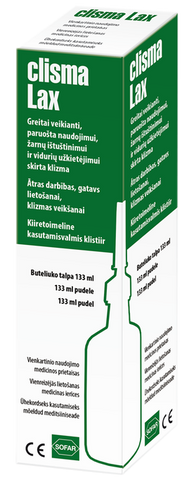 Klizma CLISMA-LAX 133 ml (1 pudele)
