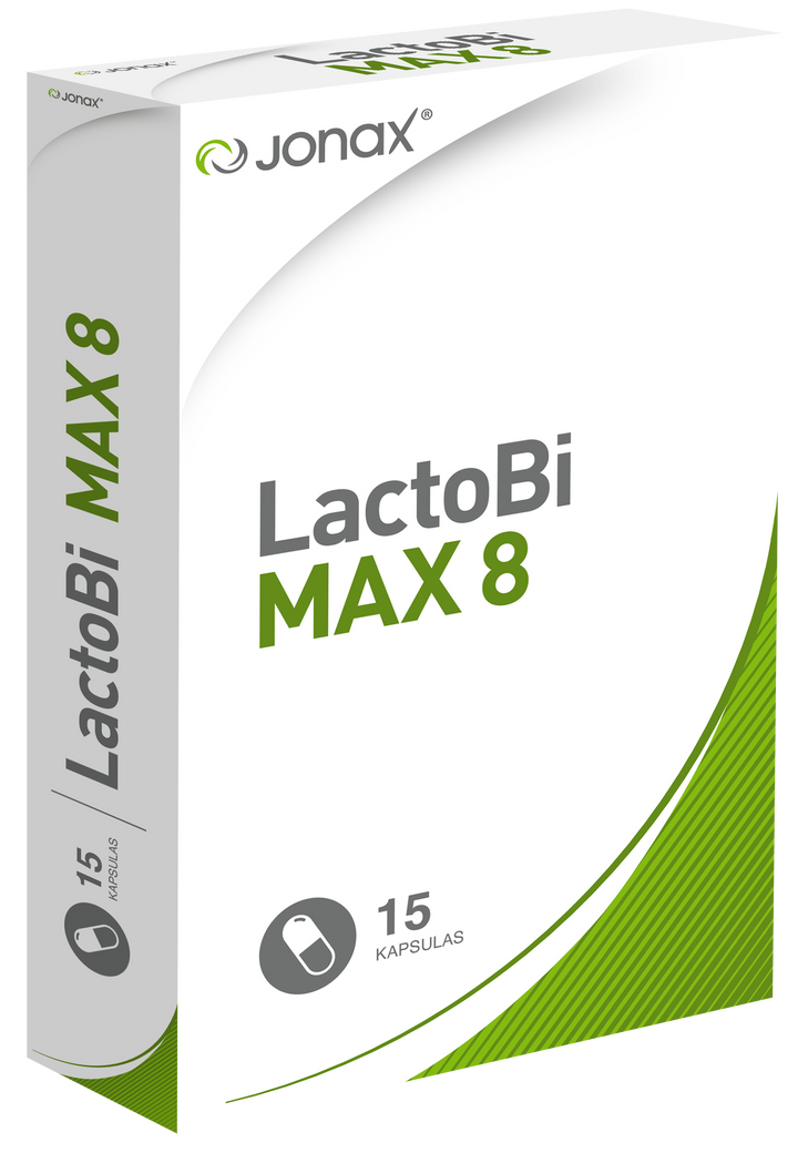 JONAX LactoBi Max 8 - 15 kapsulu iepakojums