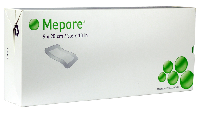MEPORE plāksteri 30 gab., 9 x 25 cm