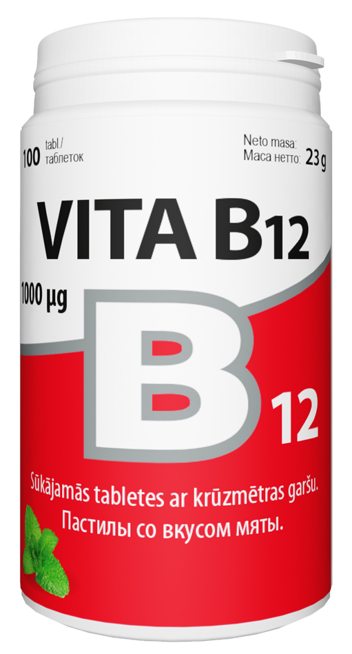 VITABALANS B12 vitamīna tabletes 100 gab.