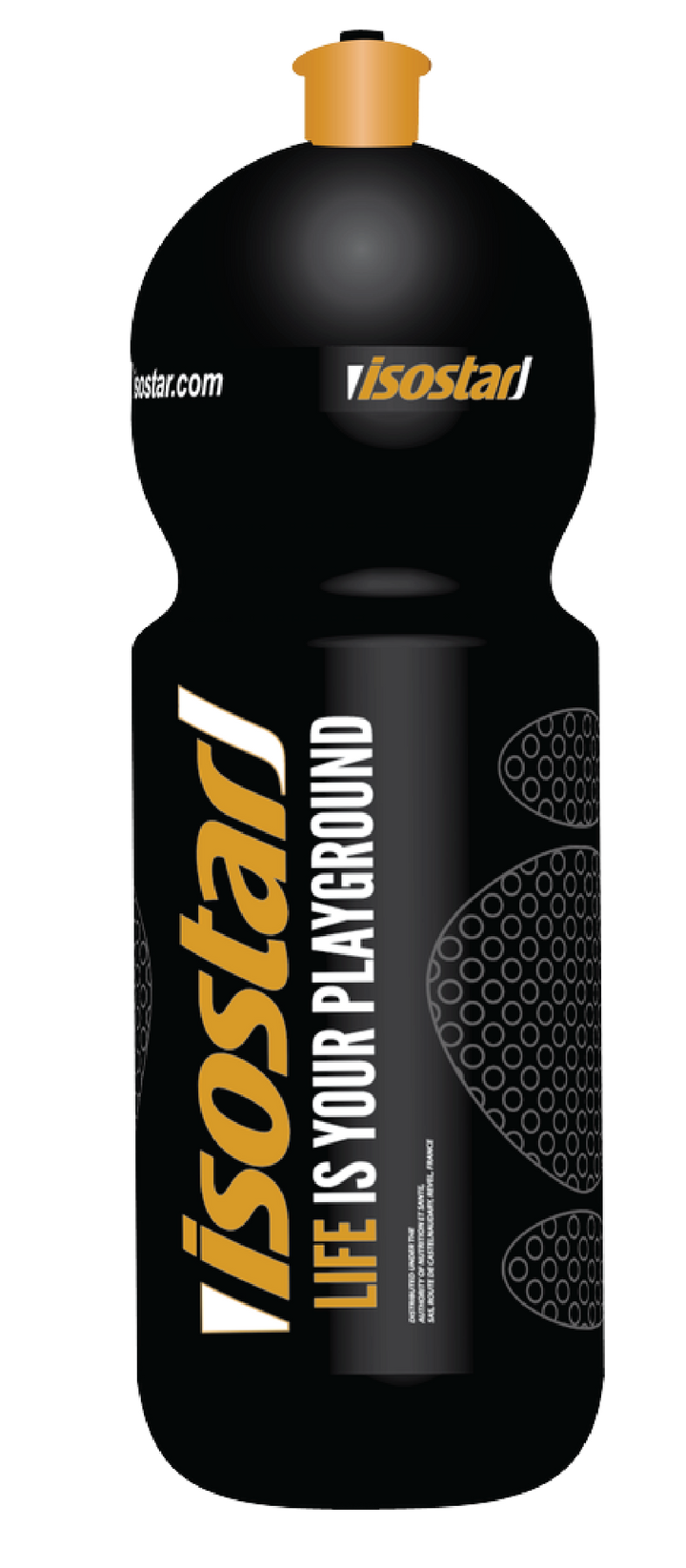 ISOSTAR Black Finisher 650ml sporta pudele - 1 gab.