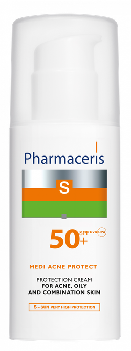 PHARMACERIS Medi Acne Protect SPF 50+ saules filtrs, 50 ml