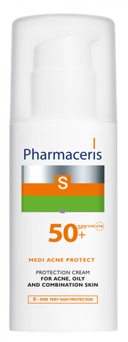 PHARMACERIS Medi Acne Protect SPF 50+ saules filtrs, 50 ml