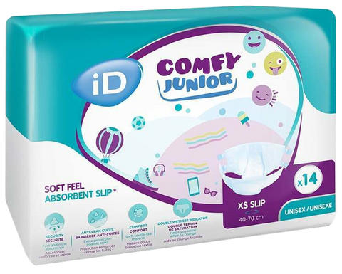 ID Comfy Junior XS autiņbiksītes Slip 14 gab., 40-70 cm