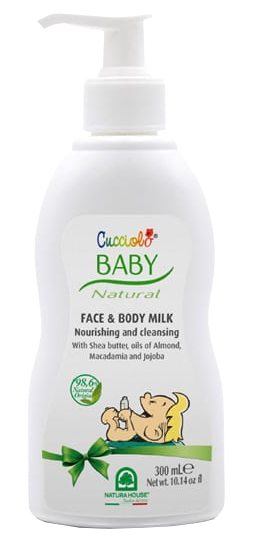 NATURA HOUSE Cucciolo Baby ķermeņa pieniņš ar mitrināšanas efektu, 300 ml
