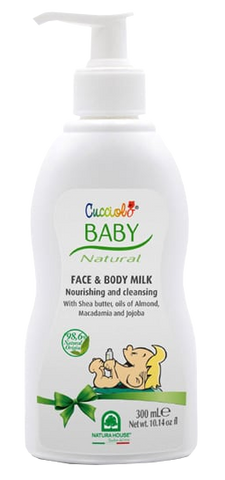 NATURA HOUSE Cucciolo Baby ķermeņa pieniņš ar mitrināšanas efektu, 300 ml