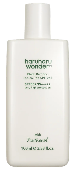 HARUHARU WONDER Black Bamboo SPF50+ PA++++ Top-to-Toe saules aizsargkrēms, 100 ml