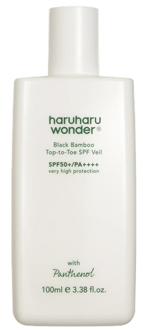 HARUHARU WONDER Black Bamboo SPF50+ PA++++ Top-to-Toe saules aizsargkrēms, 100 ml