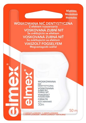 Elmex zobu diegs 50m — 1 gab.