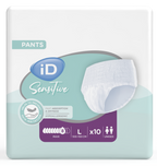 Sensitīvas ādas biksītes iD Sensitive Pants Maxi, izmērs L (100-150 cm), iepakojums 10 gab.