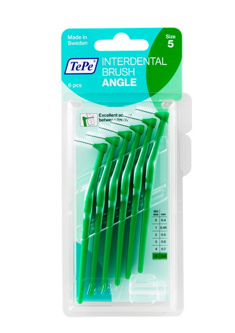TEPE Angle 0,8 mm starpzobu birstīte Size 5, komplektā 6 gab.