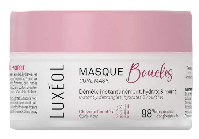 LUXEOL maska cirtainiem matiem, 2C-3C tips, 200 ml