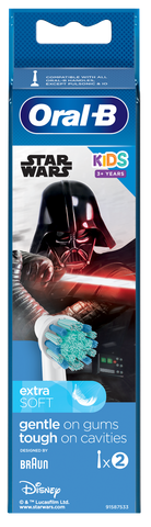 Star Wars elektroniskajai zobu birstei ORAL-B uzgaļi, 2 gab. komplektā