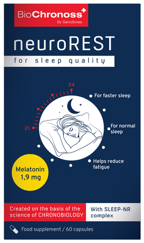 BIOCHRONOSS NeuroREST, 60 kapsulu iepakojums