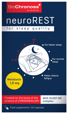 BIOCHRONOSS NeuroREST, 60 kapsulu iepakojums