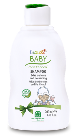 NATURA HOUSE Cucciolo maigs bērnu šampūns ar rīsu proteīniem un pantenolu, 200 ml