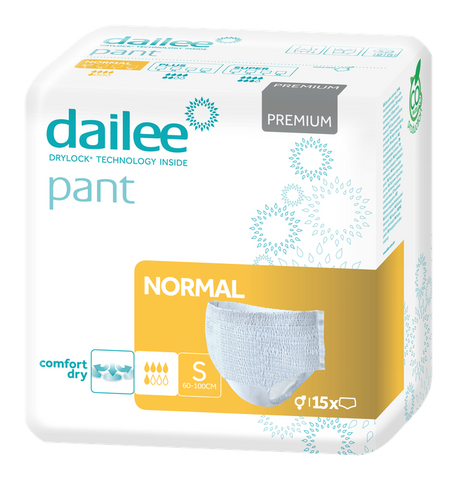 Premium S normālas ietilpības DAILEE Pant nesaturēšanas biksītes, 15 vienības
