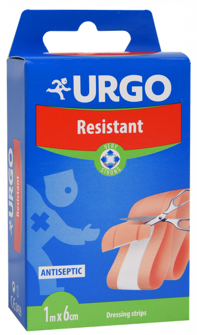 URGO Resistant plāksteri 1 gab., 1 m x 6 cm