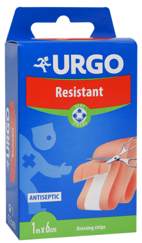 URGO Resistant plāksteri 1 gab., 1 m x 6 cm