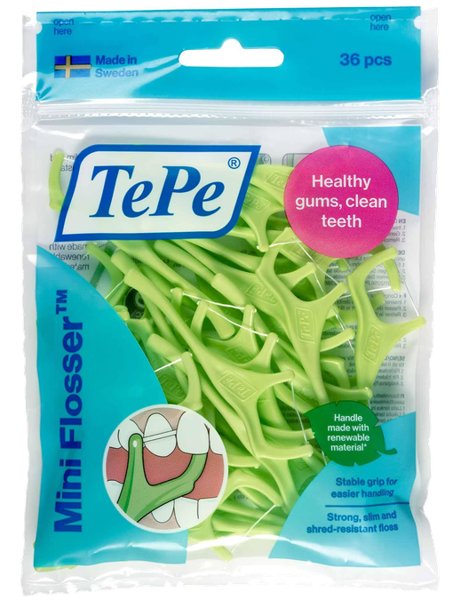 TEPE Mini Flosser zobu tīrīšanas ierīce — 36 flosseri