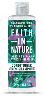 FAITH IN NATURE matu kondicionieris Lavanda & Ģerānija, 400 ml