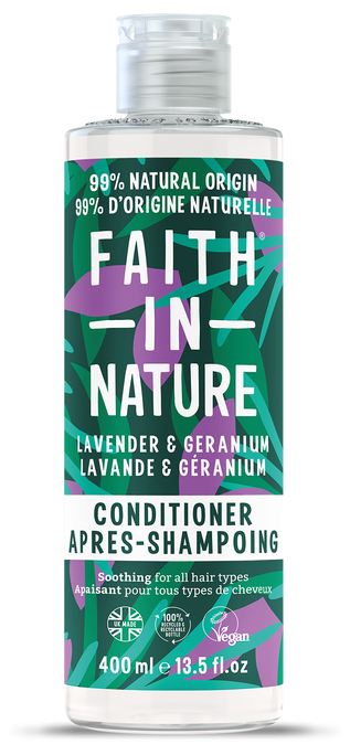 FAITH IN NATURE matu kondicionieris Lavanda & Ģerānija, 400 ml