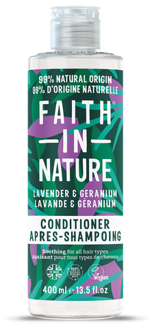 FAITH IN NATURE matu kondicionieris Lavanda & Ģerānija, 400 ml