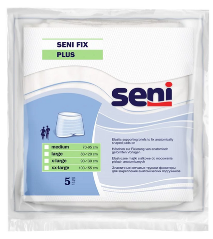 SENI Fix Plus M (70-95 cm) urīnietilpīgas biksītes, komplekts 5 gab.