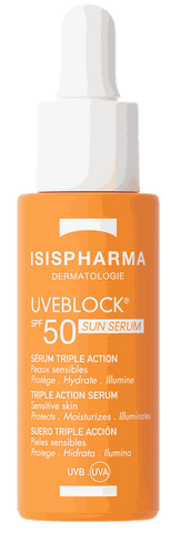 Saules aizsargs ISISPHARMA Uveblock SPF50, 28 ml serumiņš