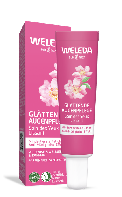 WELEDA Smoothing acu krēms ar savvaļas rozi un balto tēju, 10 ml