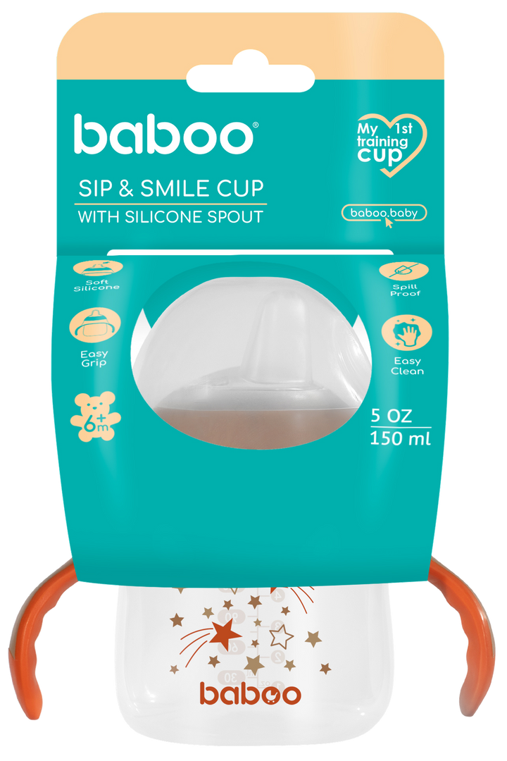 BABOO Au Naturale mācību krūzīte 6+ mēn (150 ml) – 1 gab.