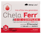 Ferrochel® dzelzs komplekss ar vitamīniem - OLIMP LABS Chela-Ferr Bioactiv, 30 kapsulas