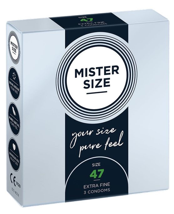 Prezervatīvi MISTER SIZE 47/160 mm - 3 gab.