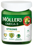 Möller's Strong+D 2000IU Zivju Eļļas kapsulas (60 gab.)