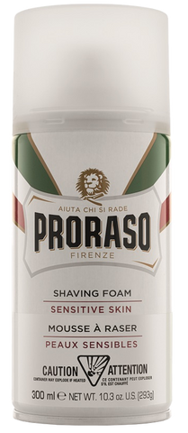 PRORASO Jutīgai ādai paredzētas skūšanās putas, 300 ml