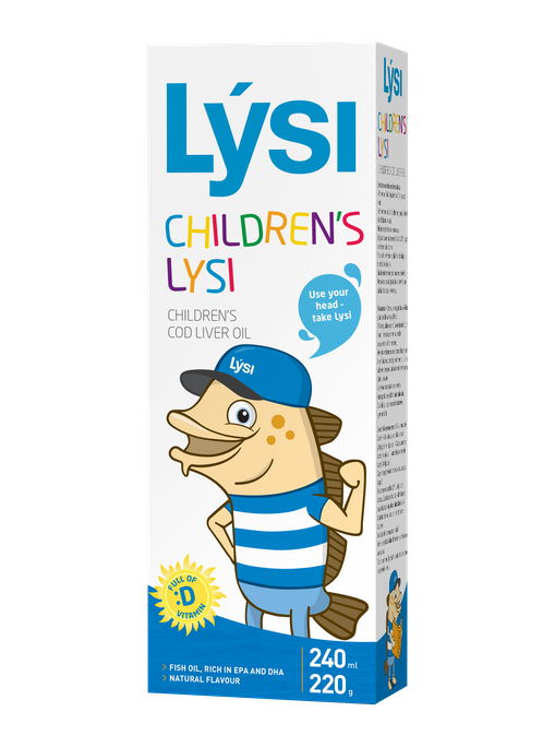 LYSI Zivju eļļa bērniem, 240 ml