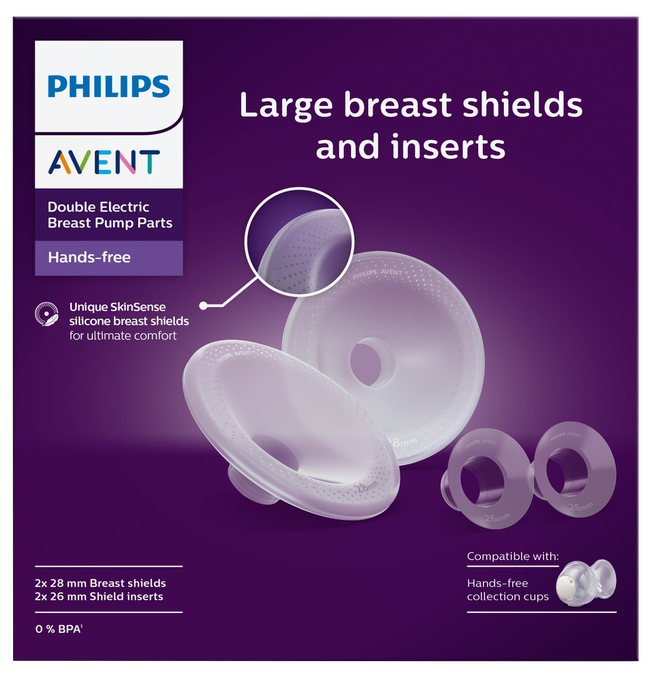 Philips Avent Krūšgalu Aizsargi un Ieliktņi Lielām Krūtīm, 1 gab.